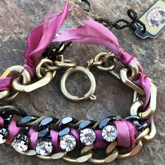 Juicy Couture Jewelry - JUICY COUTURE Rhinestone Chain Link Bracelet